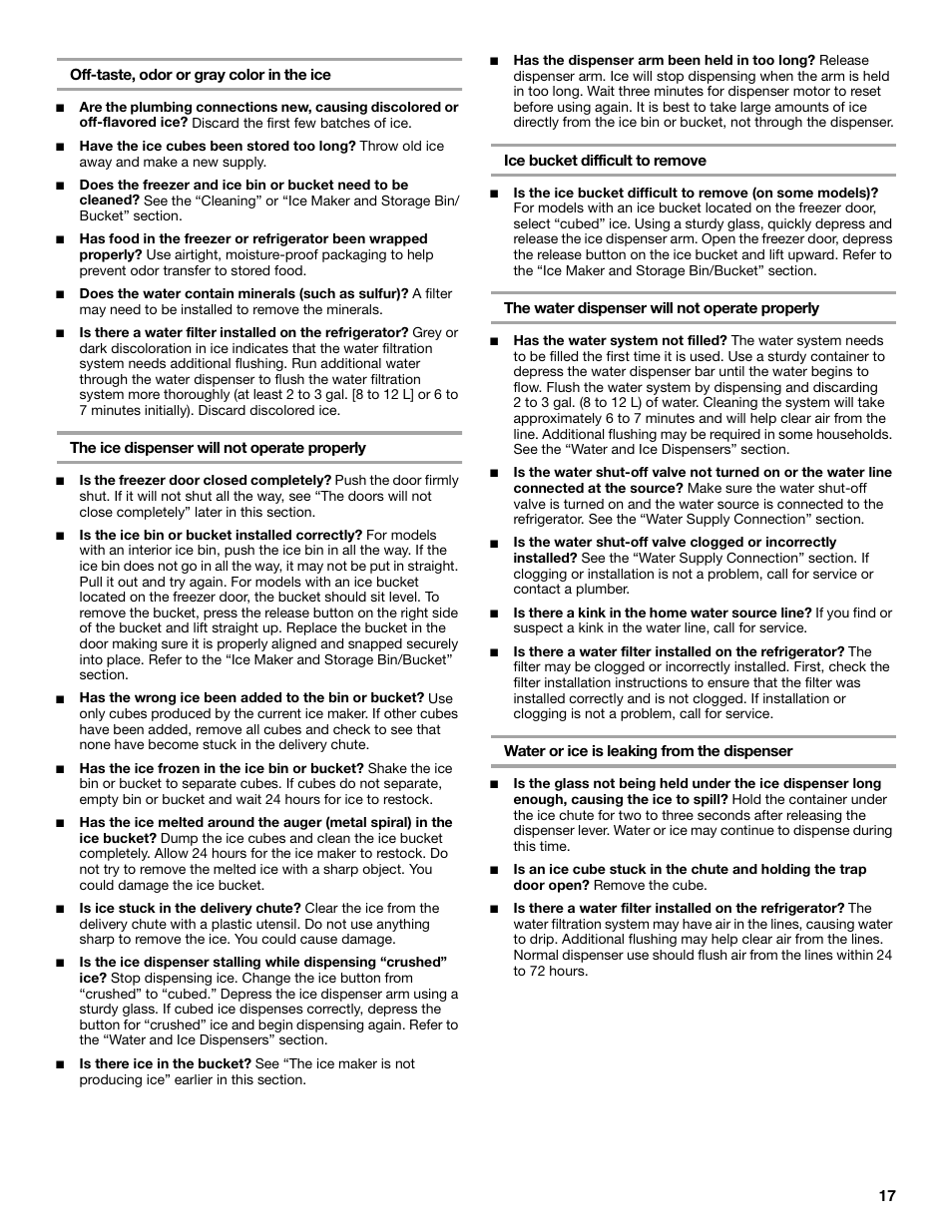 KITCHENAID SIDE BY SIDE BUILT-IN REFRIGERATOR User Manual | Page 17 / 68