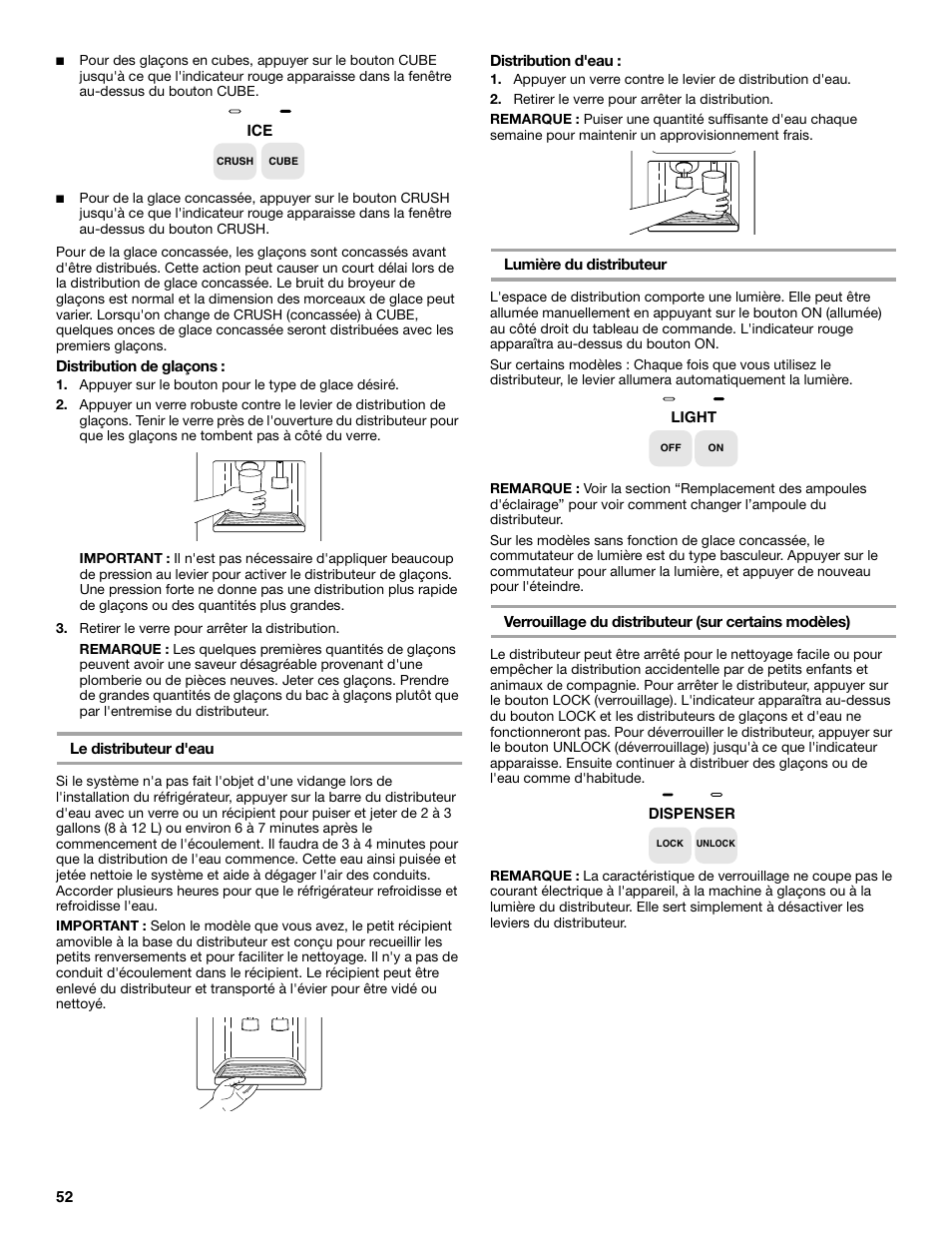 KITCHENAID SIDE BY SIDE BUILT-IN REFRIGERATOR User Manual | Page 52 / 68