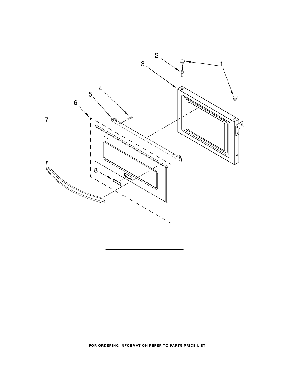 Microwave door, Microwave door parts | KITCHENAID KBHS109SSS04 User Manual | Page 4 / 8