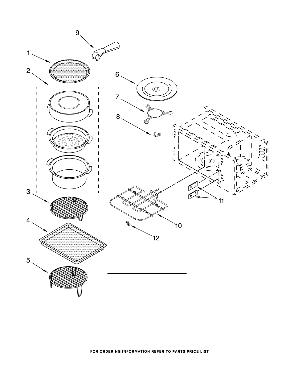 Internal microwave, Internal microwave parts | KITCHENAID KBHS109SSS04 User Manual | Page 7 / 8