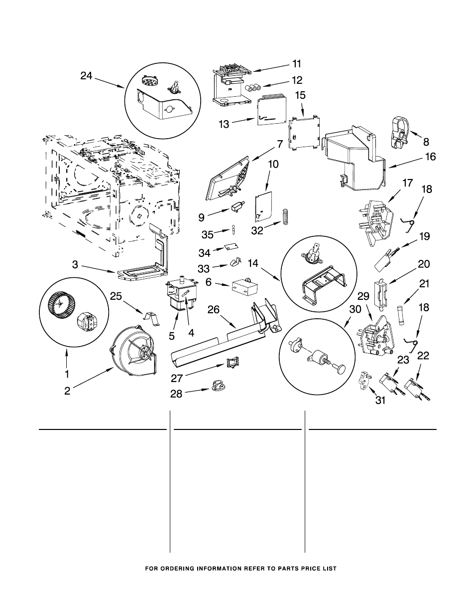 Interior and air flow, Interior and air flow parts | KITCHENAID KHHC2090SSS0 User Manual | Page 5 / 8