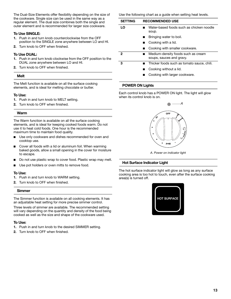 KITCHENAID ARCHITECT YKERS807 User Manual | Page 13 / 32