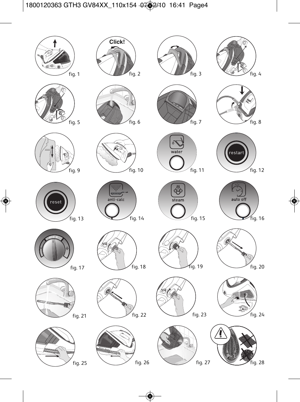 Tefal GV 8460E0 User Manual | Page 4 / 132