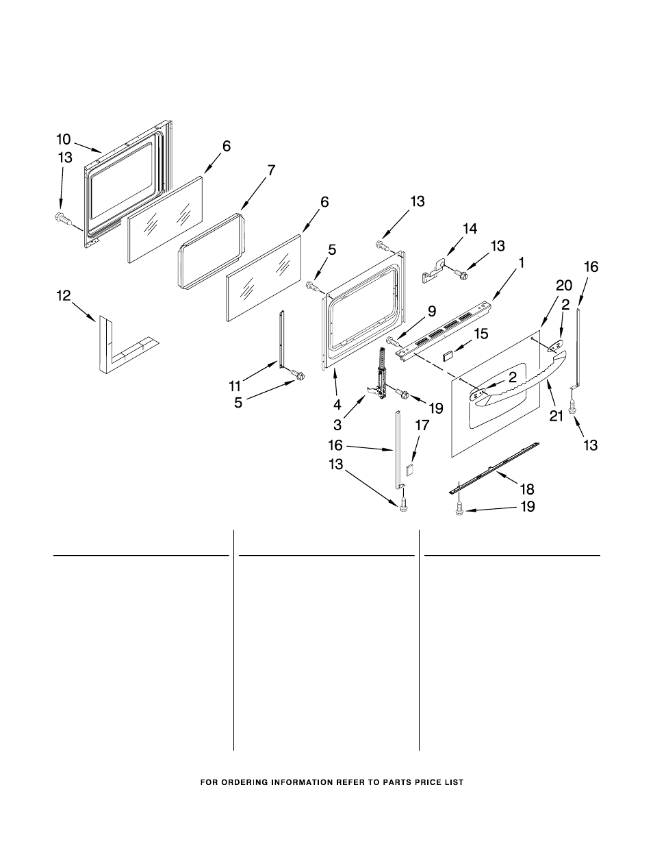 Door, Door parts | KITCHENAID KERS205TWH3 User Manual | Page 5 / 7