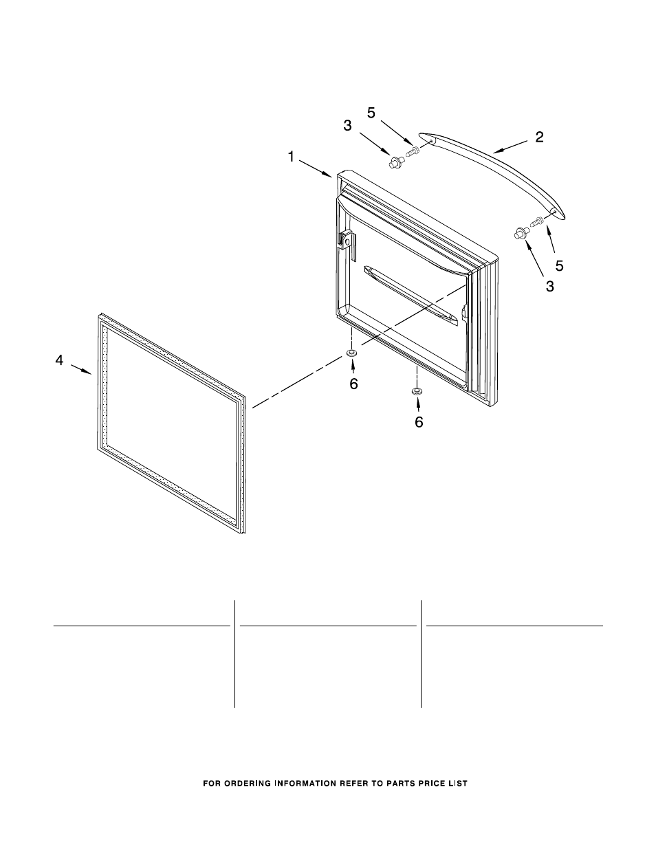 Freezer door, Freezer door parts | KITCHENAID KBFS20ETSS01 User Manual | Page 13 / 15