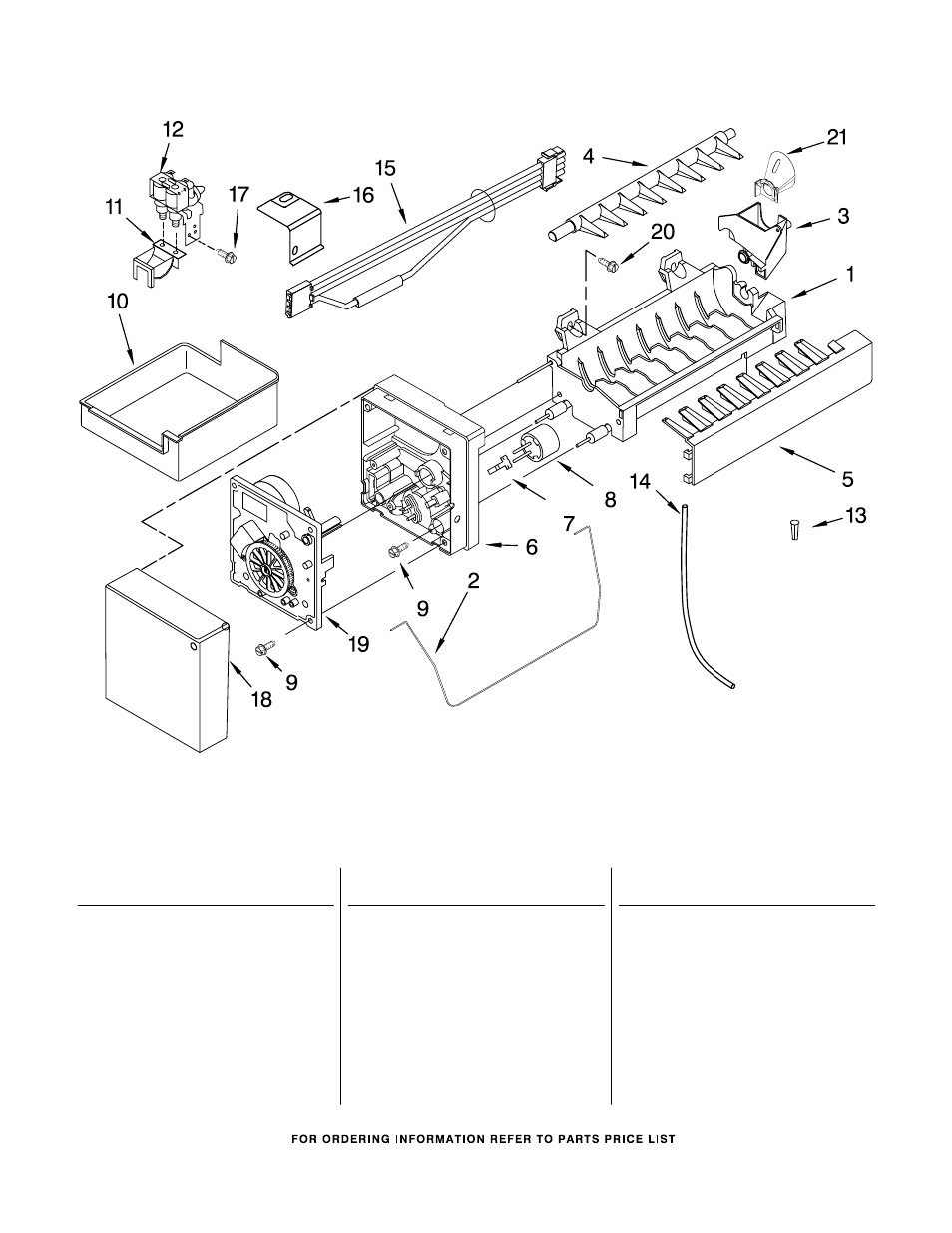 Icemaker, Icemaker parts | KITCHENAID KBFS20ETSS01 User Manual | Page 14 / 15