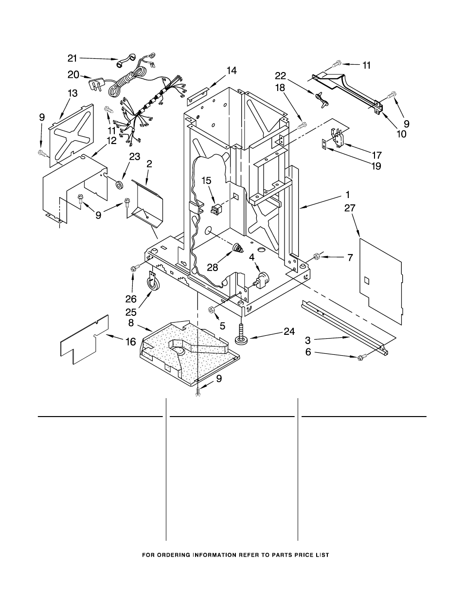 Frame, Frame parts | KITCHENAID KUCS03CTBL0 User Manual | Page 2 / 6