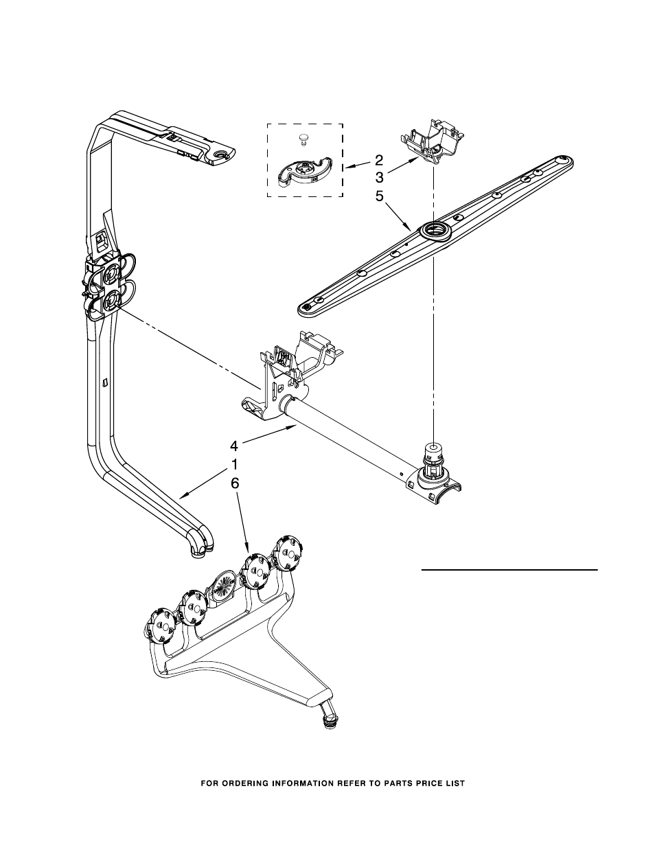 Upper wash and rinse, Upper wash and rinse parts, For model: kude70cvss1 (stainless) | KITCHENAID KUDE70CVSS1 User Manual | Page 9 / 15