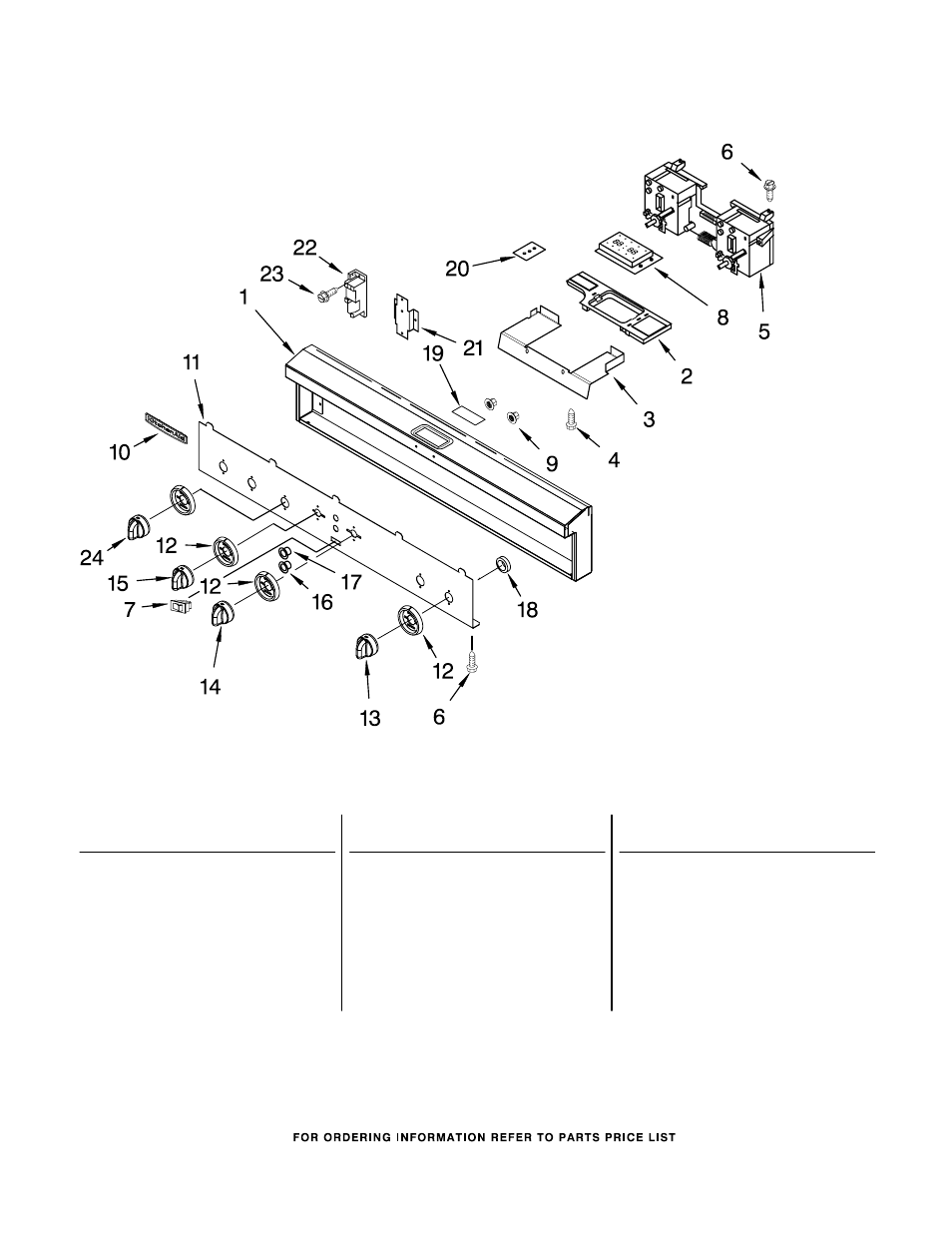 Control panel, Control panel parts | KITCHENAID KDRP462LSS07 User Manual | Page 5 / 12