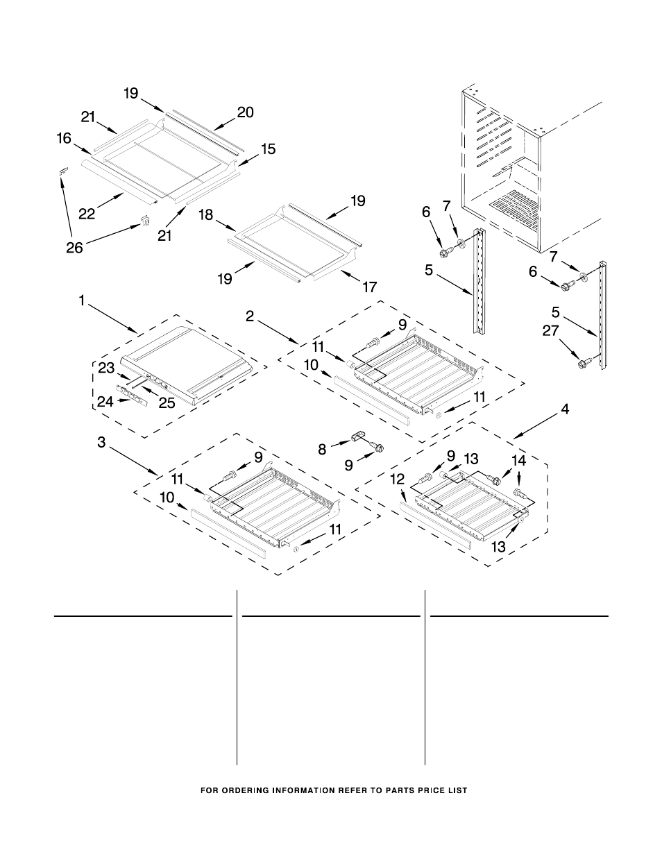 Shelf, Shelf parts, For models: kbcs24lsbs01 (black cabinet) | KITCHENAID KBCS24LSBS01 User Manual | Page 3 / 5