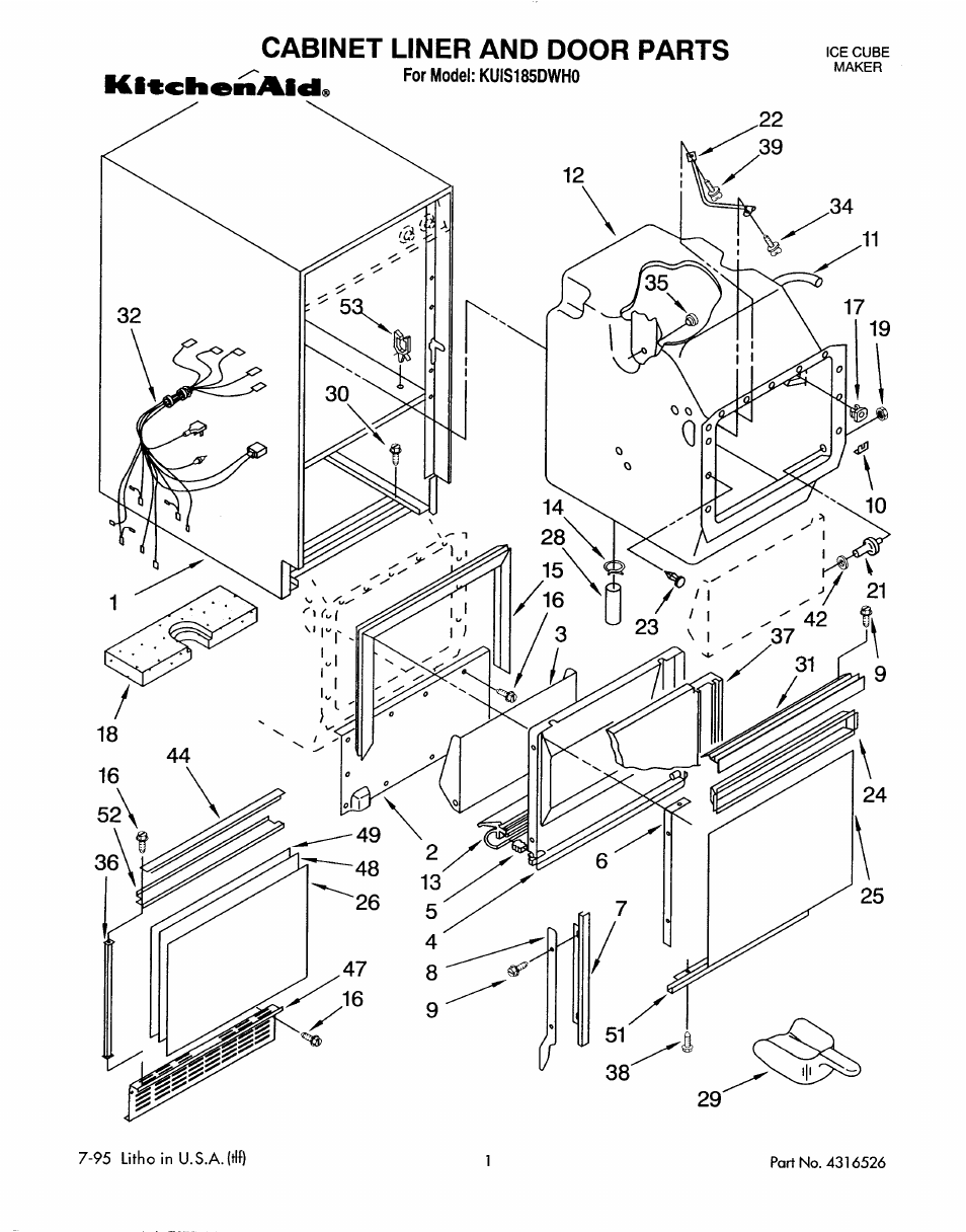 KITCHENAID KUIS185DWH0 User Manual | 11 pages