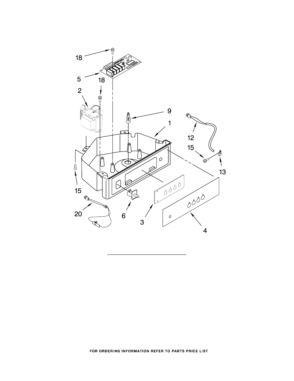 Control panel, Control panel parts | KITCHENAID KUIC15NLTS0 User Manual | Page 6 / 9