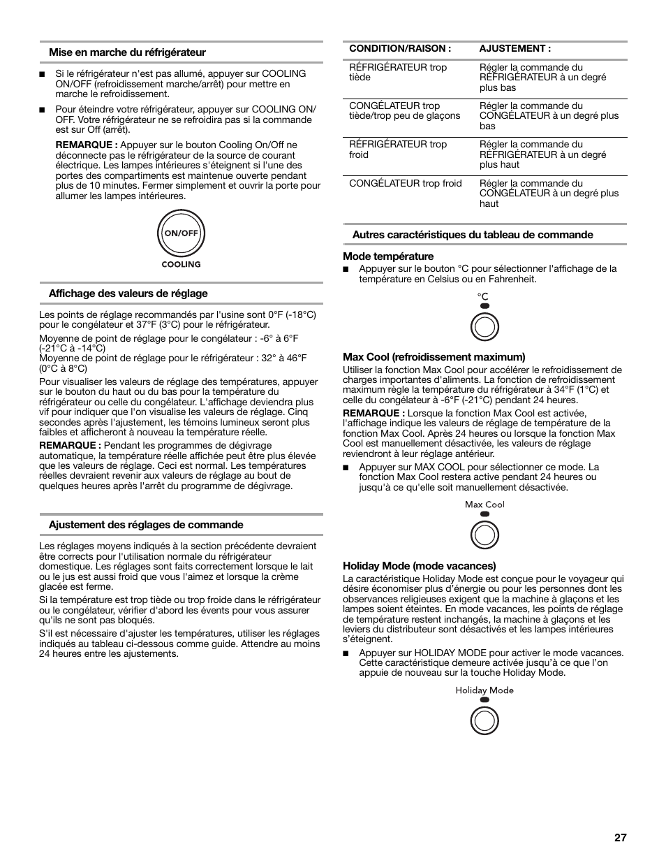 KITCHENAID 2318583 User Manual | Page 27 / 36