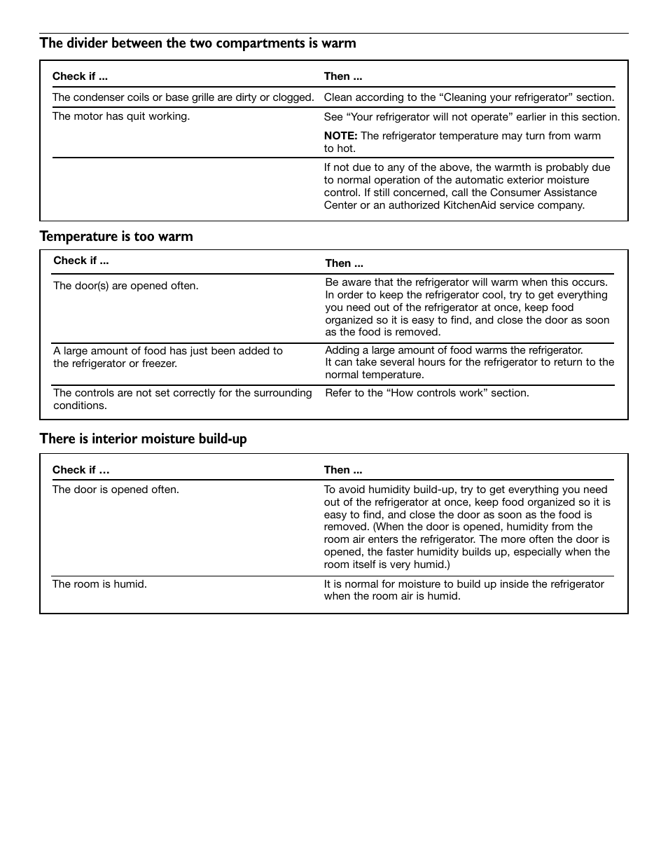 The divider between the two compartments is warm | KITCHENAID 2209477 User Manual | Page 26 / 96