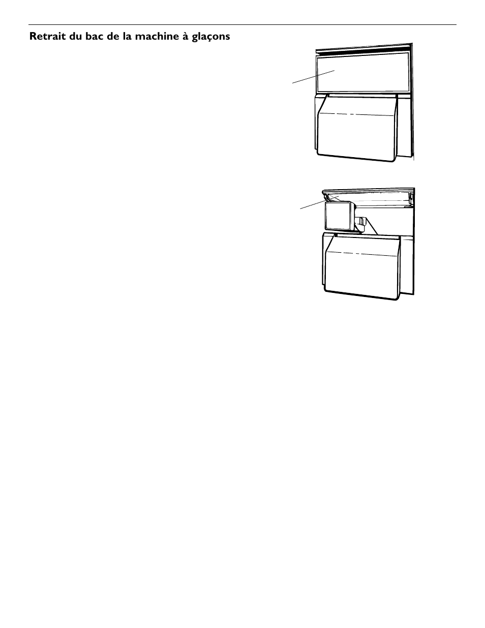 Retrait du bac de la machine à glaçons | KITCHENAID 2209477 User Manual | Page 44 / 96