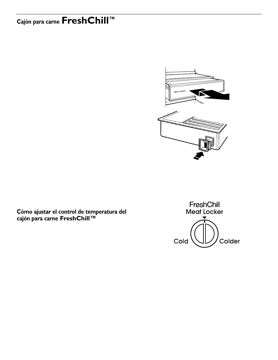 Freshchill, Cajón para carne | KITCHENAID 2209477 User Manual | Page 72 / 96