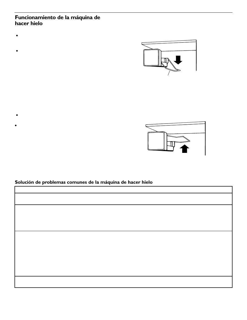 Funcionamiento de la máquina de hacer hielo | KITCHENAID 2209477 User Manual | Page 75 / 96