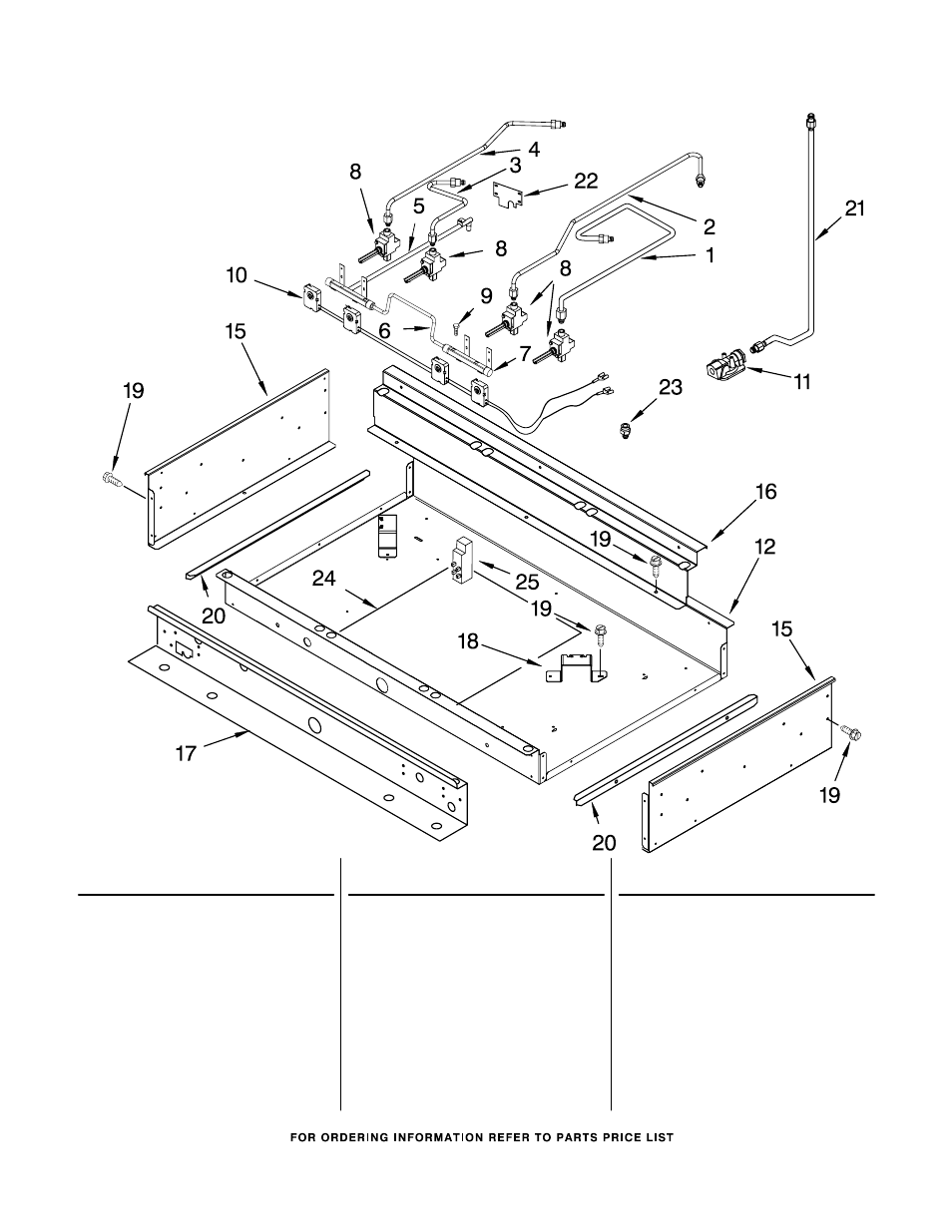 Burner box and manifold, Burner box and manifold parts, For model:kdrp407hss3 (stainless steel) | KITCHENAID KDRP407HSS3 User Manual | Page 8 / 10