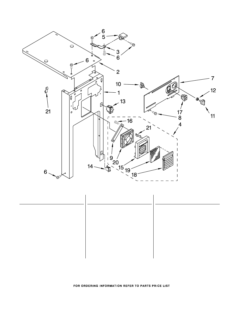Panel and control, Panel and control parts | KITCHENAID KUCS03FTPA0 User Manual | Page 5 / 6