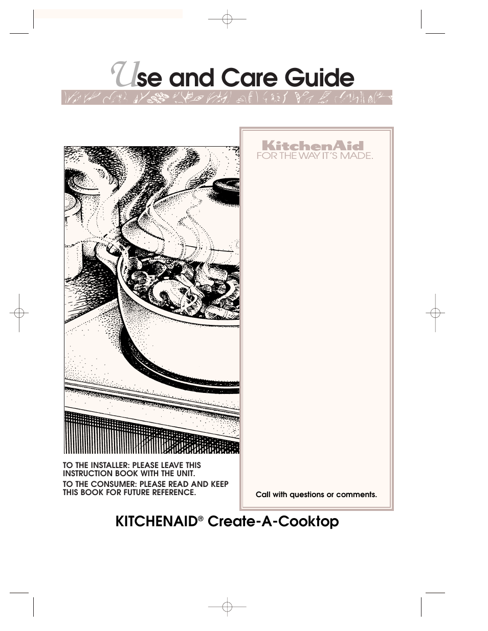 KITCHENAID KKECT025 User Manual | 36 pages