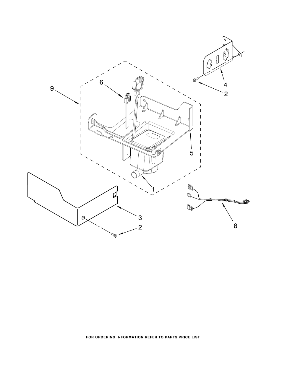 Pump, Pump parts, For models: kuic18nnts2 (stainless steel) | KITCHENAID KUIC18NNTS2 User Manual | Page 5 / 9