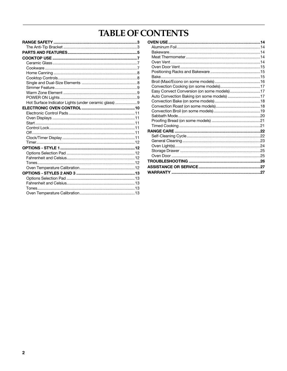 KITCHENAID KERI203 User Manual | Page 2 / 28