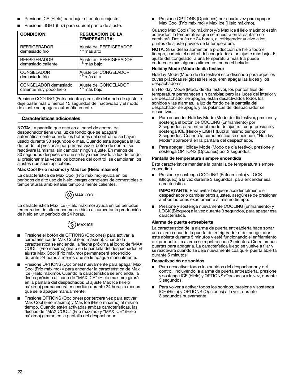 KITCHENAID W10206413A User Manual | Page 22 / 49
