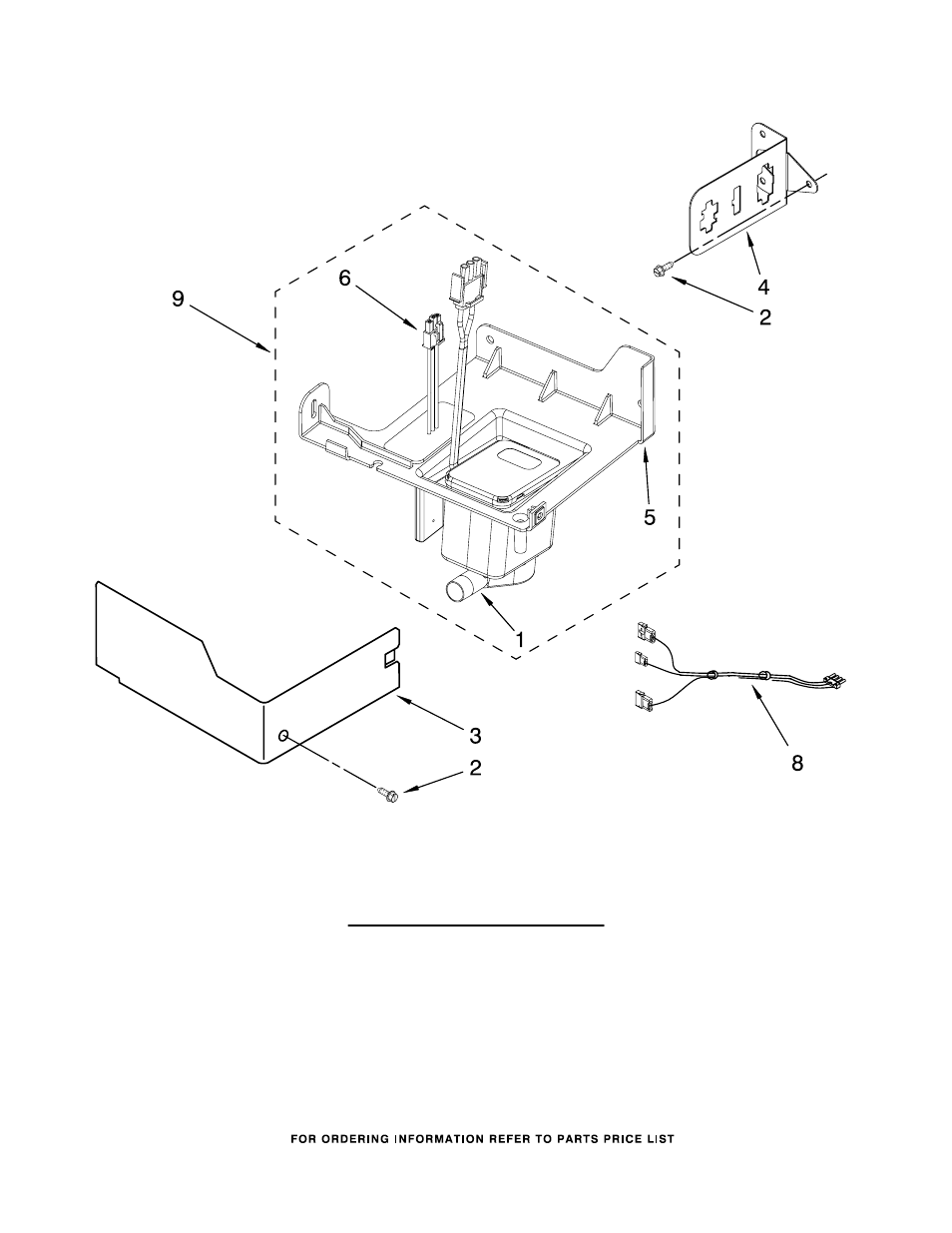 Pump, Pump parts, For models: kuic18pnts1 (stainless steel) | KITCHENAID KUIC18PNTS1 User Manual | Page 5 / 9