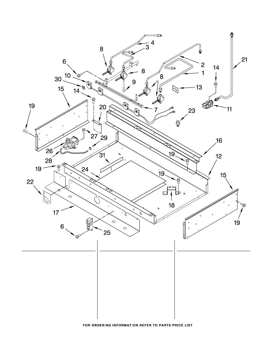 Burner box and manifold, Burner box and manifold parts | KITCHENAID KDRP707RSS00 User Manual | Page 8 / 10