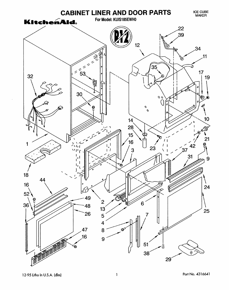 KITCHENAID KUIS185EWH0 User Manual | 11 pages