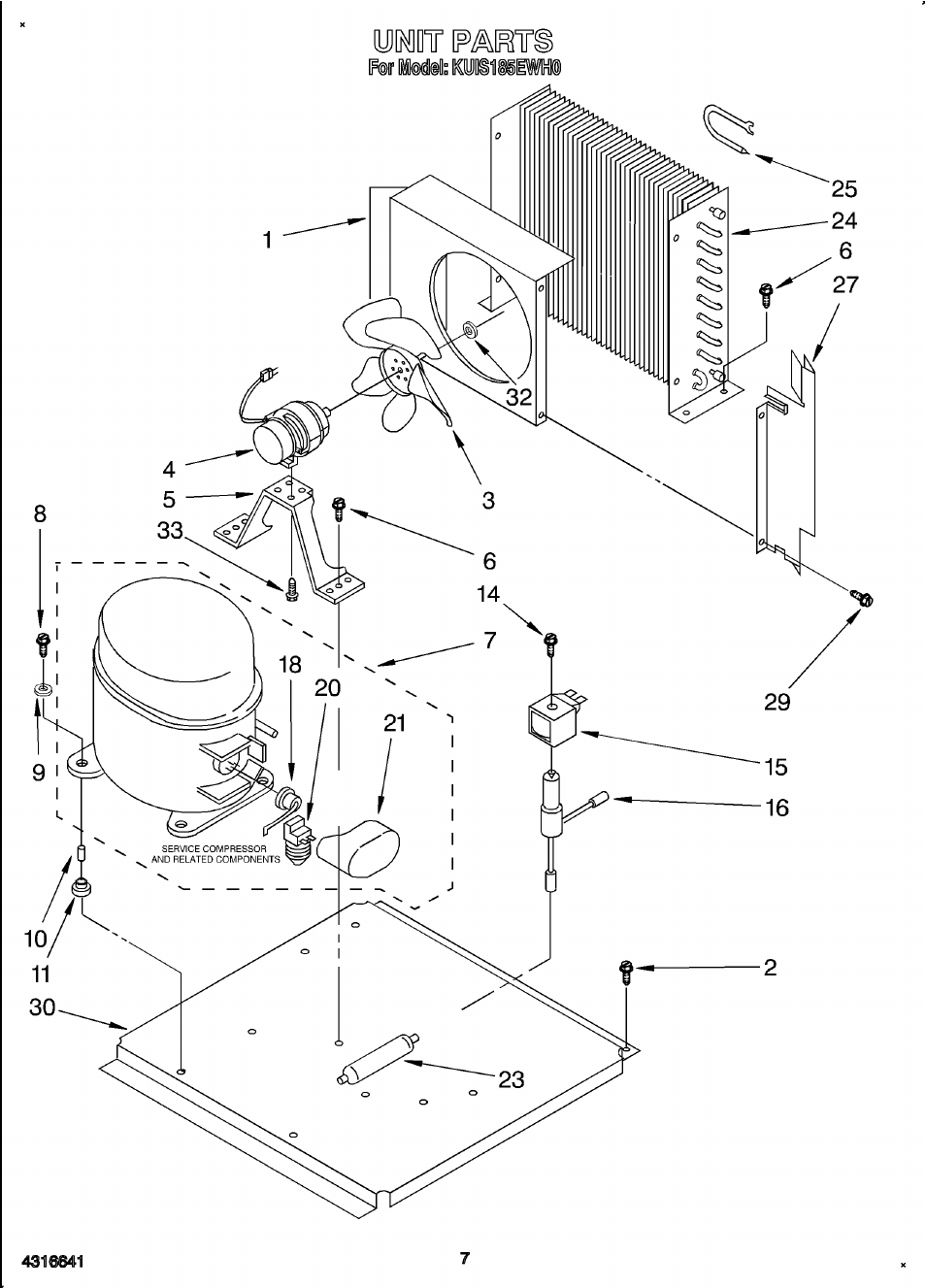 Unit | KITCHENAID KUIS185EWH0 User Manual | Page 10 / 11