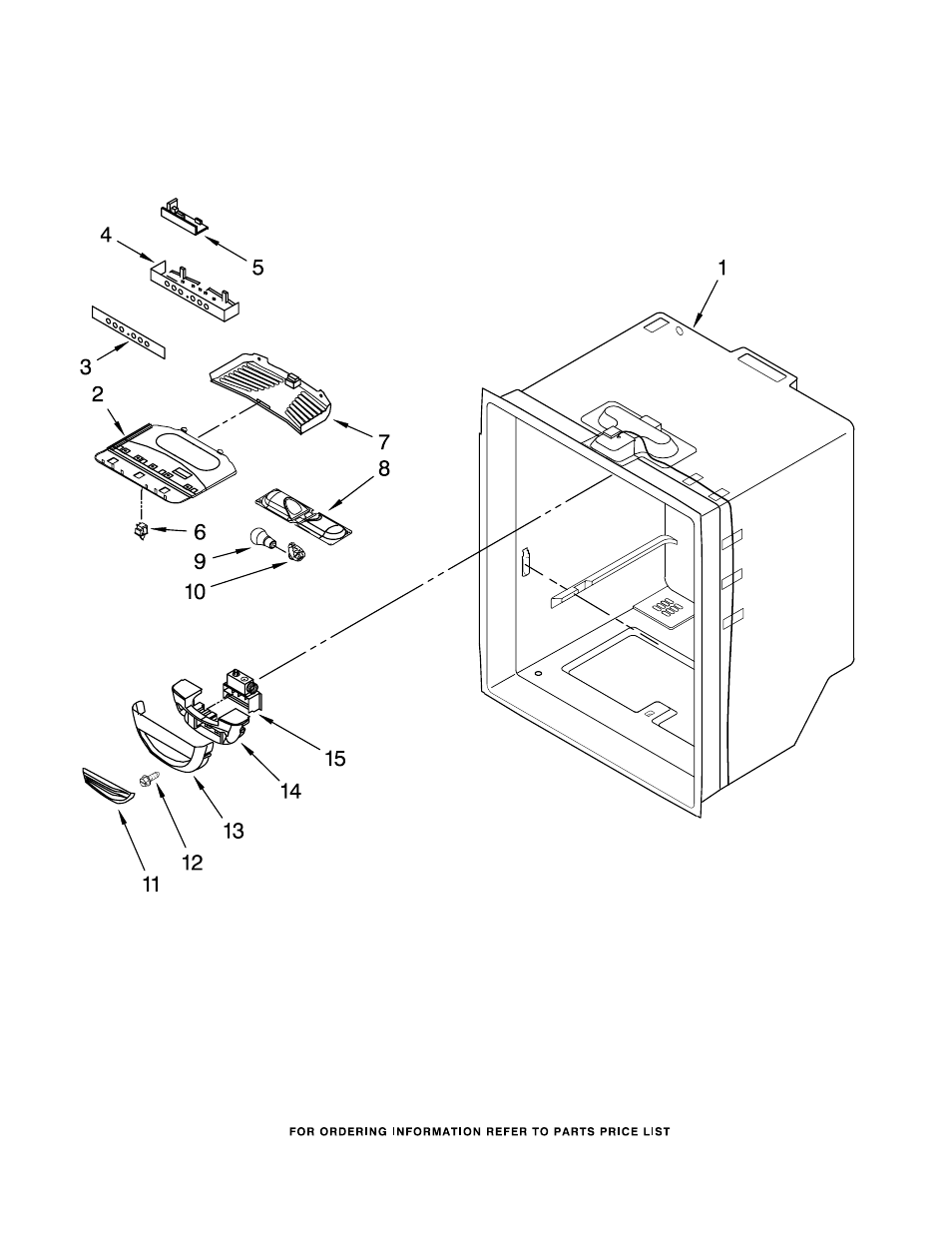 Refrigerator liner, Refrigerator liner parts | KITCHENAID KBLS19KTSS4 User Manual | Page 3 / 15