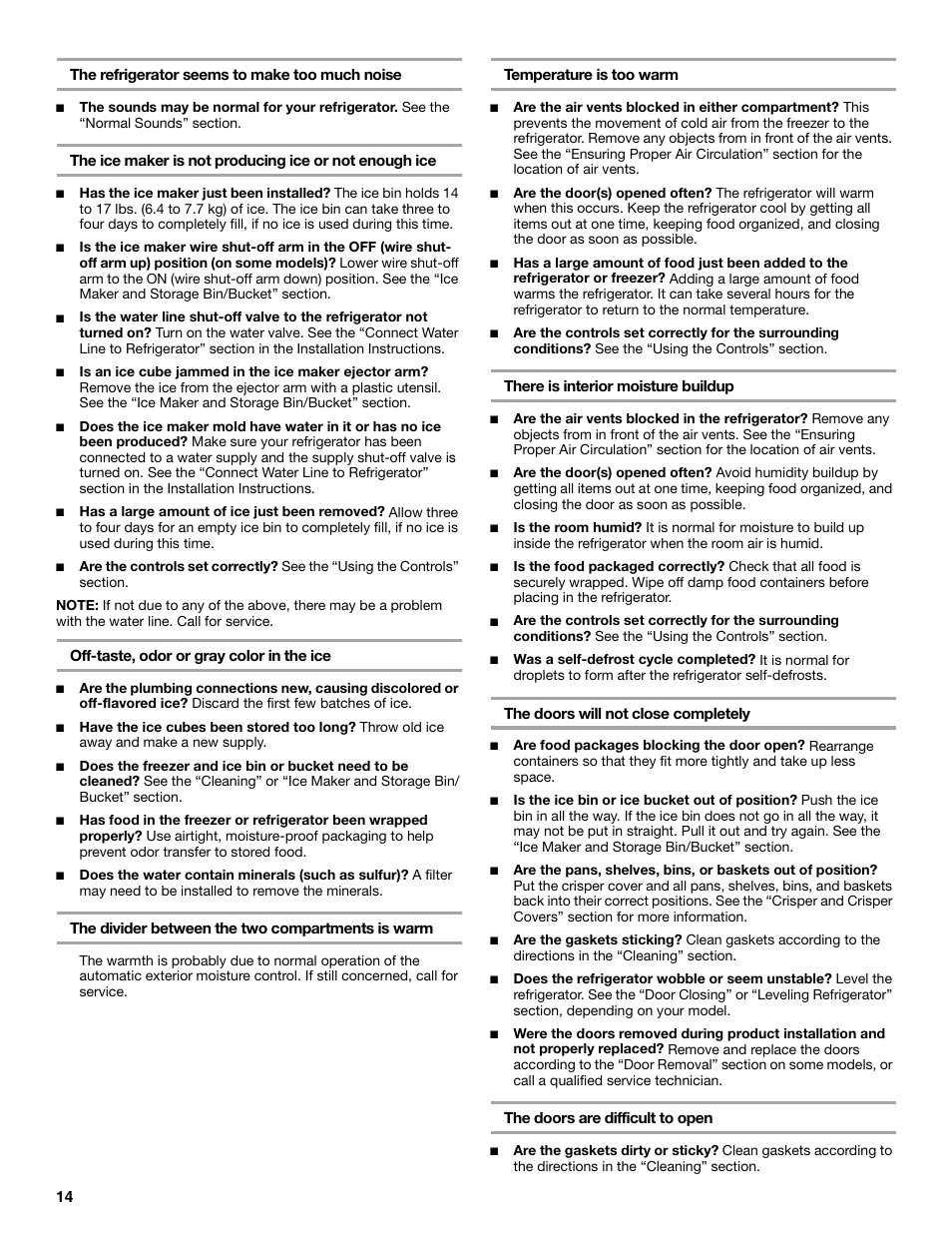 KITCHENAID 2215851A User Manual | Page 14 / 51