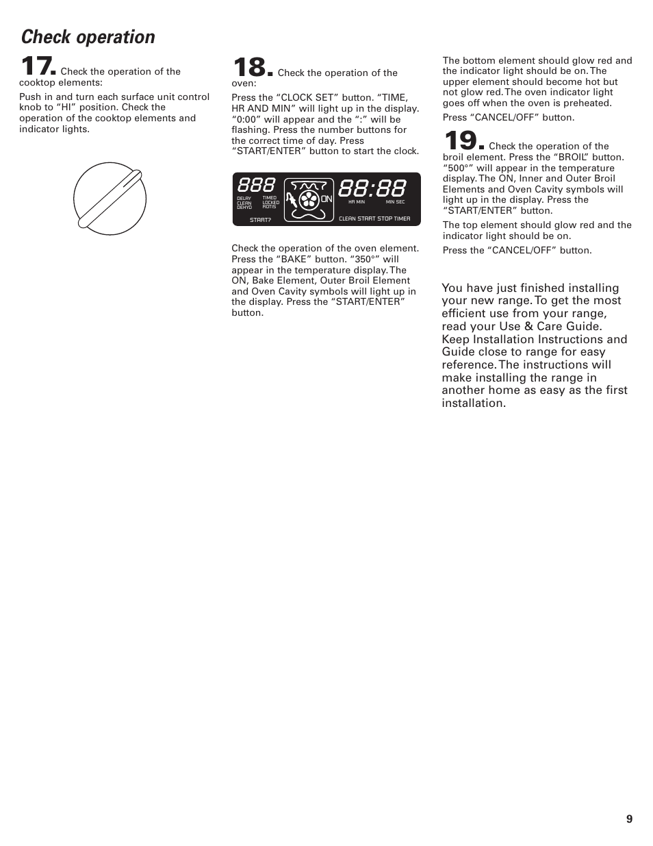 Check operation | KITCHENAID 9.76E+13 User Manual | Page 9 / 12