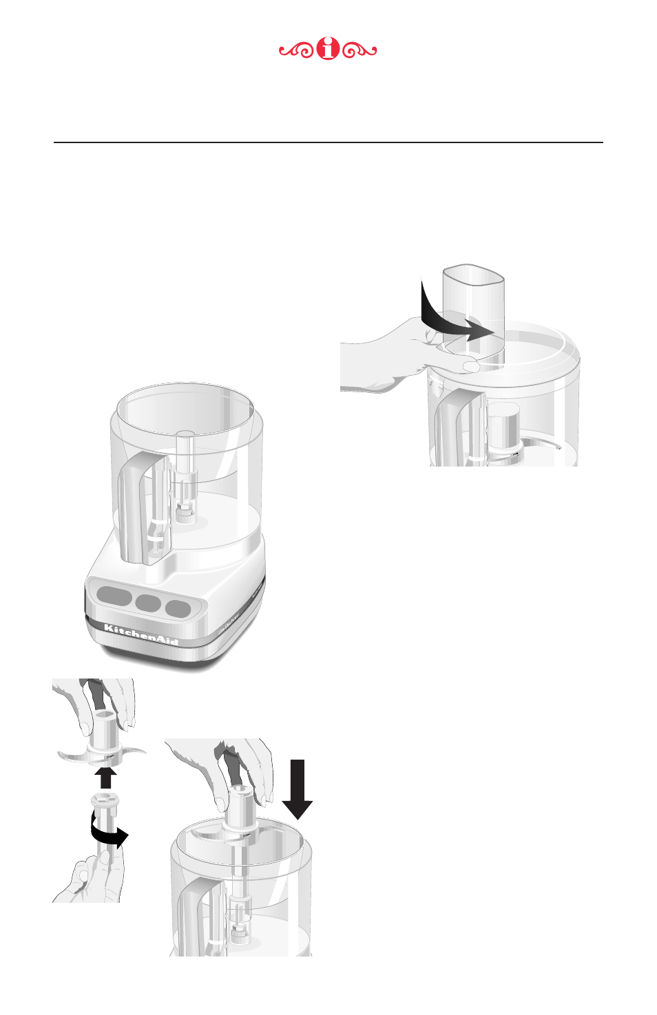 Assembling your food processor | KITCHENAID Food Processor User Manual | Page 13 / 21
