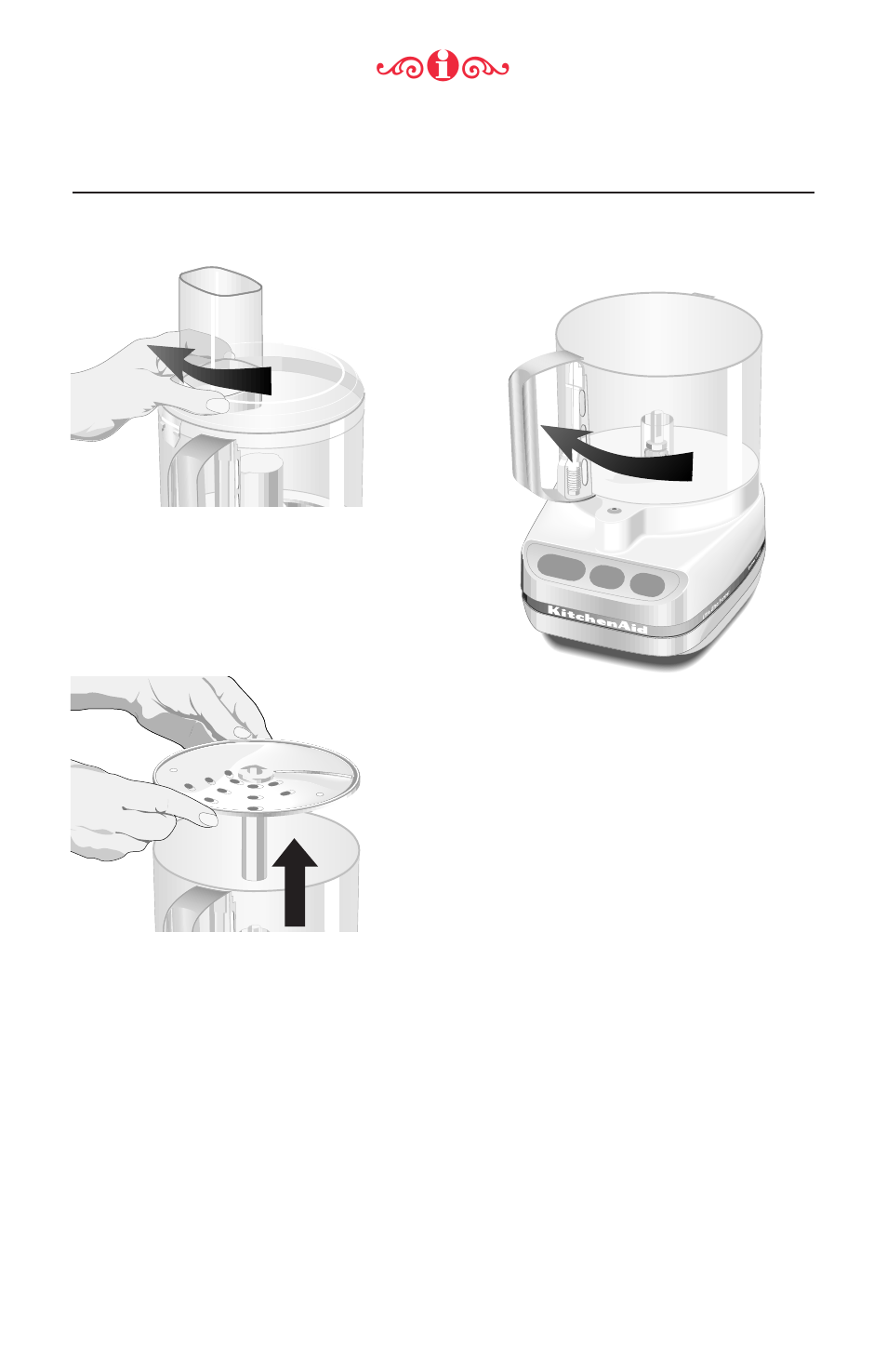 Disassembling your food processor | KITCHENAID Food Processor User Manual | Page 15 / 21