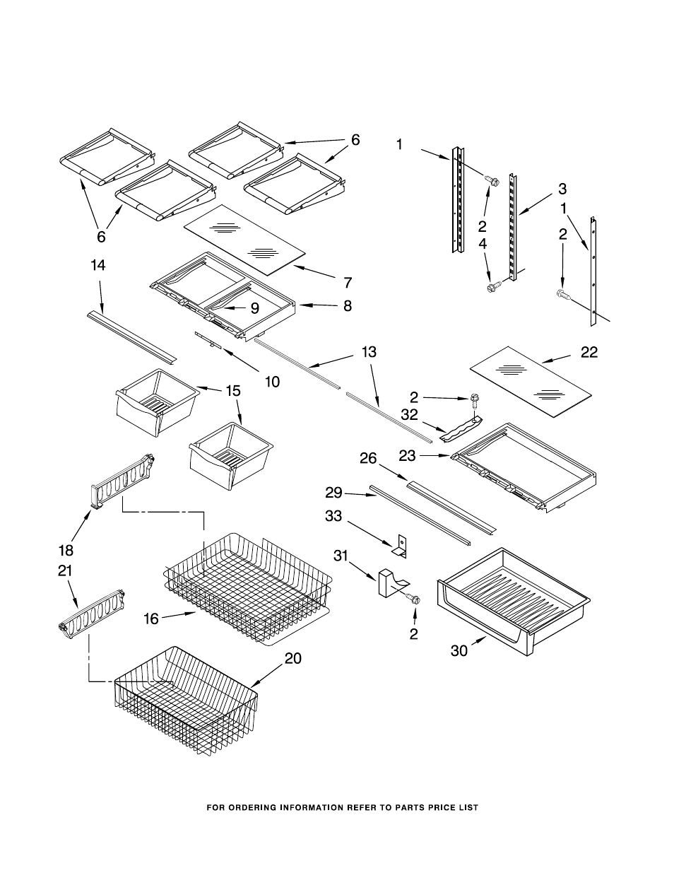 Shelf, Shelf parts | KITCHENAID KBLS19KTSS2 User Manual | Page 11 / 15