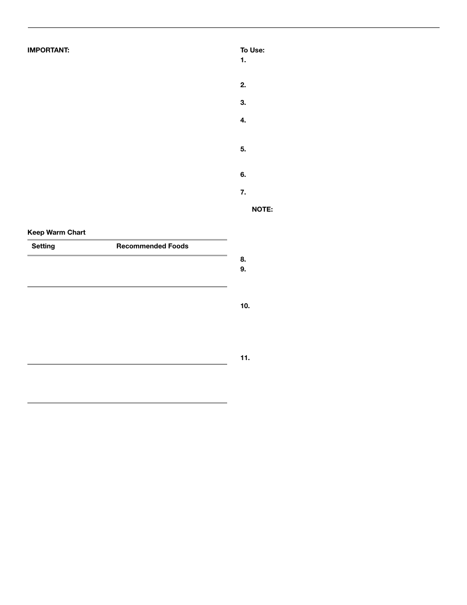 Keep warm | KITCHENAID 9761936 User Manual | Page 21 / 36
