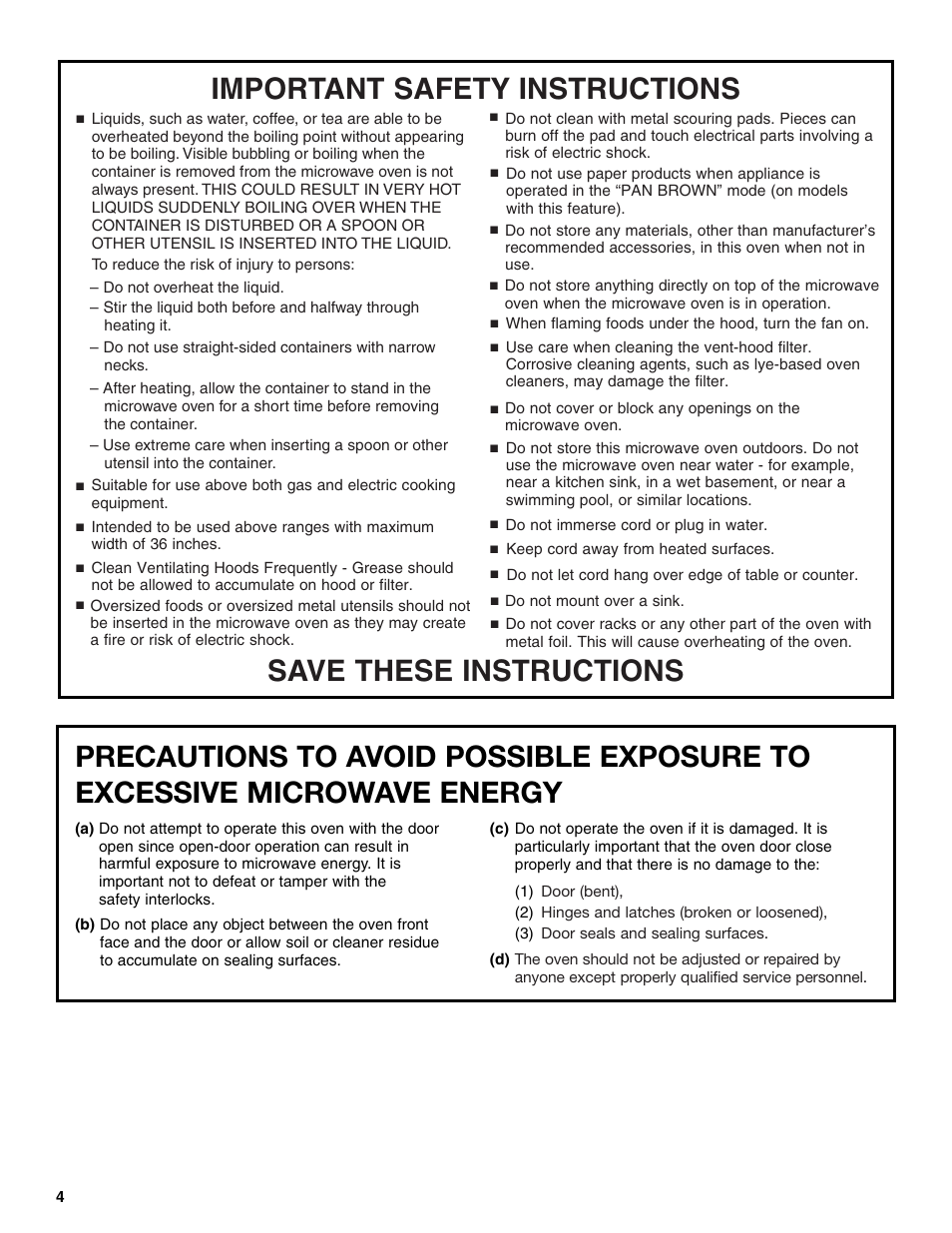 KITCHENAID KHMS155L User Manual | Page 4 / 20