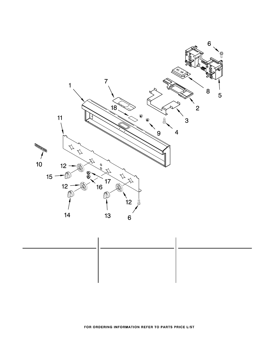 Control panel, Control panel parts | KITCHENAID KDRP407HBU09 User Manual | Page 5 / 10