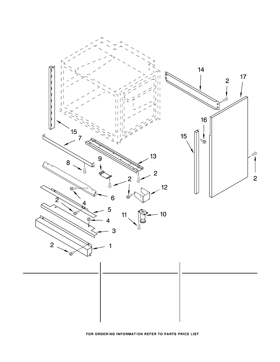 Chassis, Chassis parts | KITCHENAID KDRP407HBU09 User Manual | Page 9 / 10