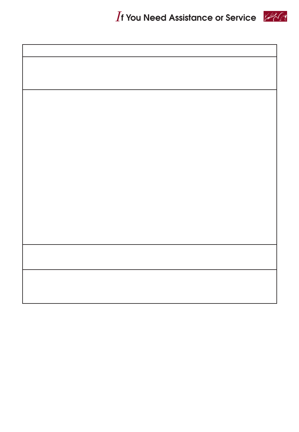 F you need assistance or service | KITCHENAID KERI500 User Manual | Page 41 / 44