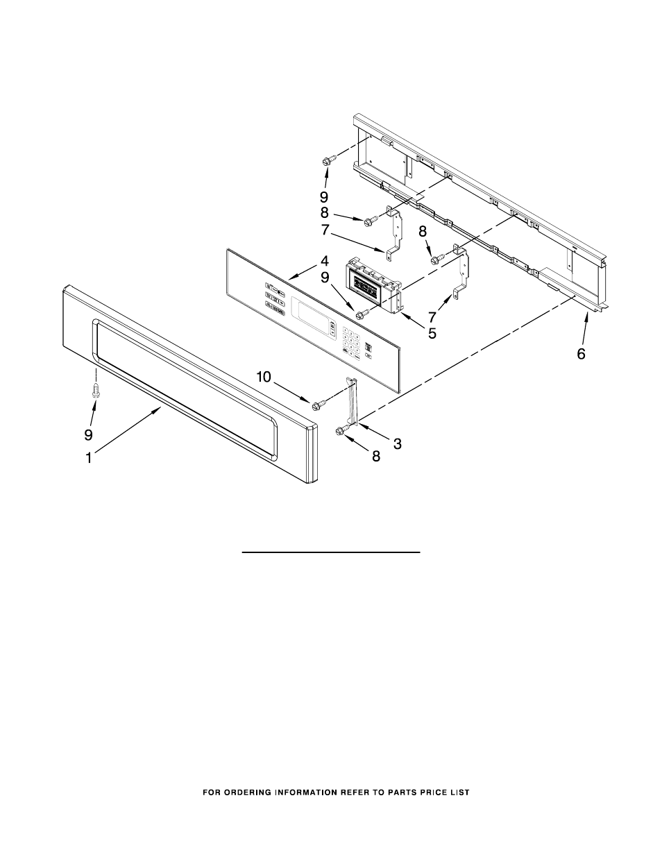 Control panel, Control panel parts | KITCHENAID KBHS179SSS04 User Manual | Page 3 / 8