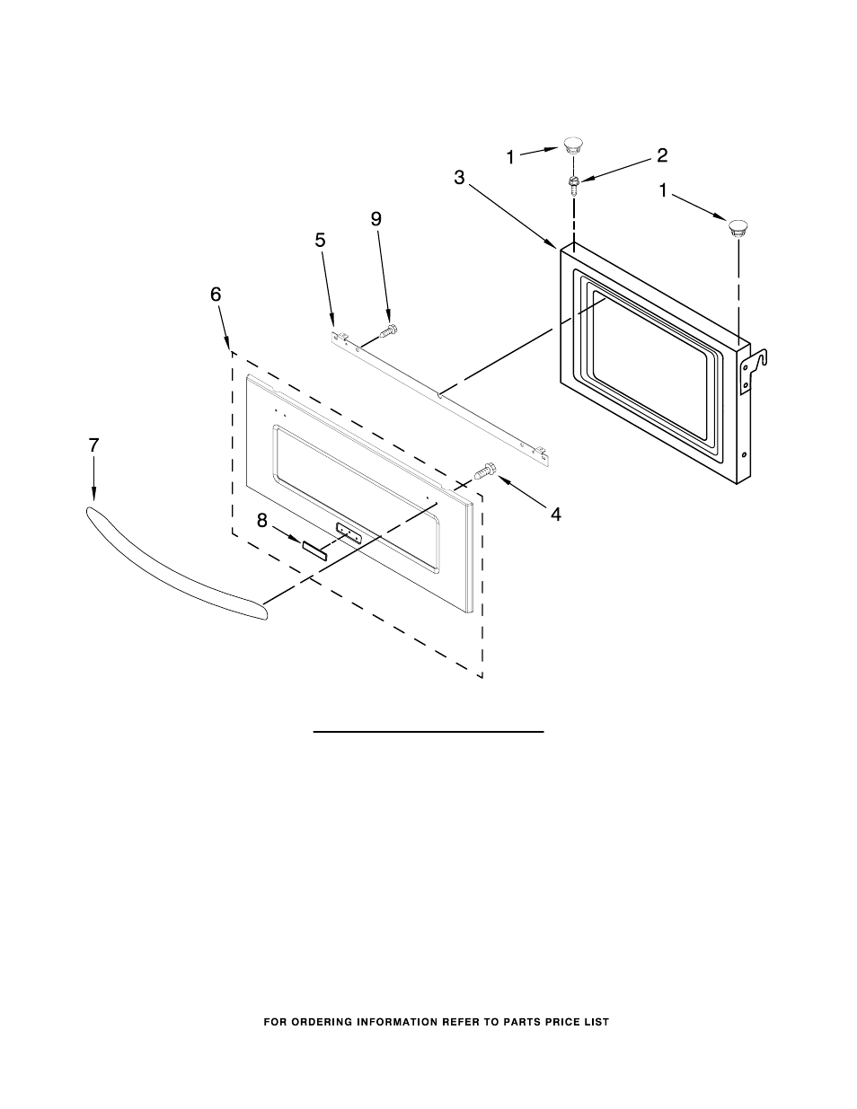 Microwave door, Microwave door parts | KITCHENAID KBHS179SSS04 User Manual | Page 4 / 8