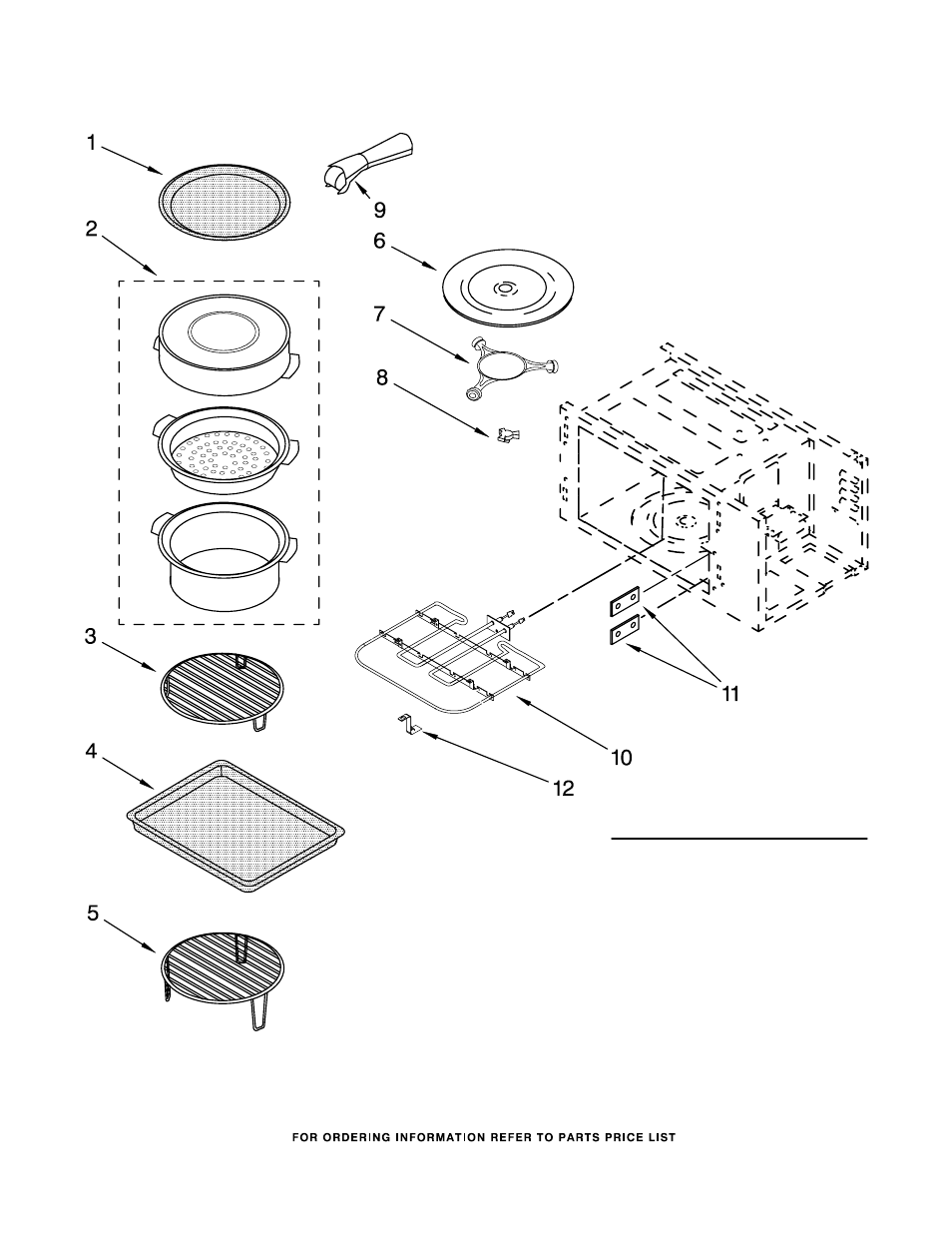 Internal microwave, Internal microwave parts | KITCHENAID KBHS179SSS04 User Manual | Page 7 / 8