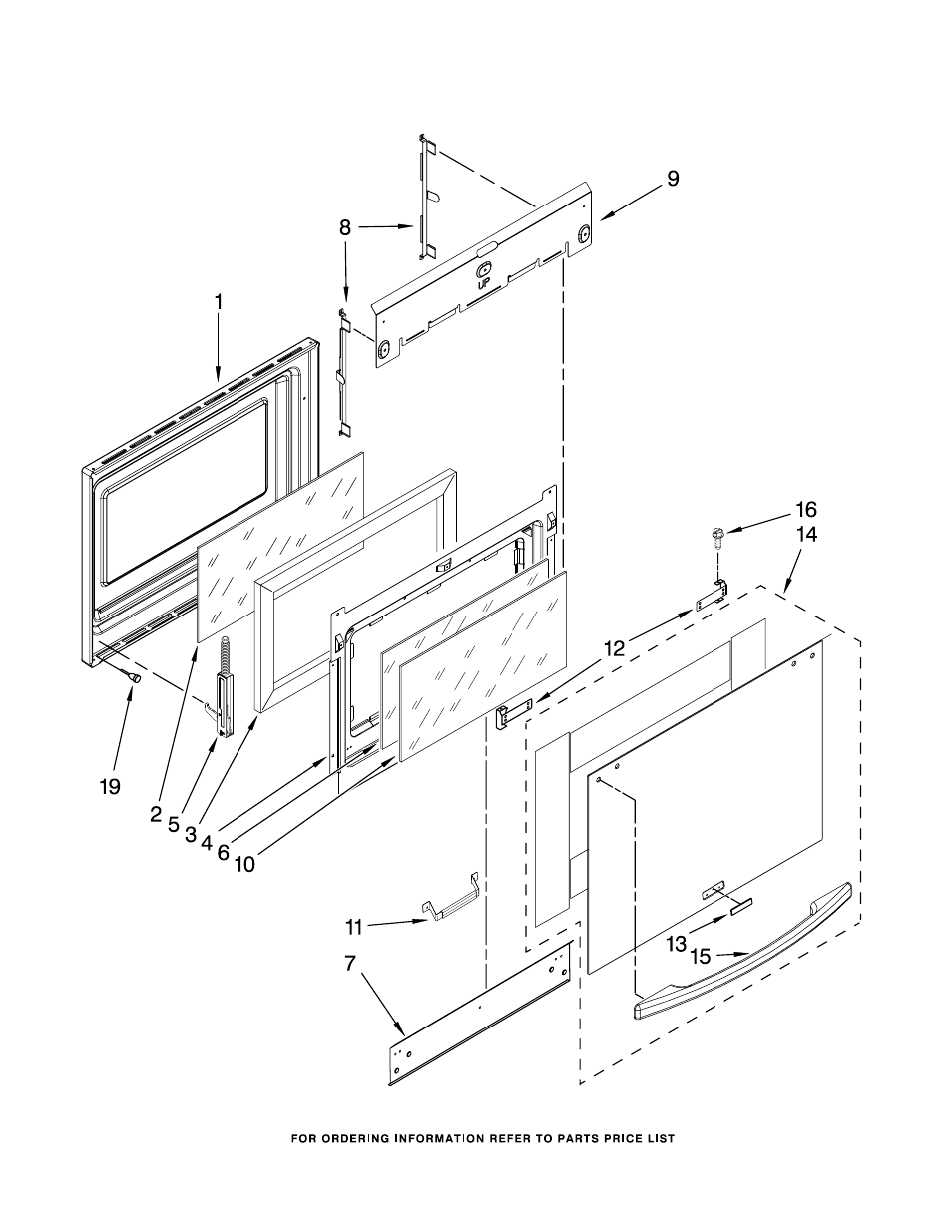 Door, Door parts | KITCHENAID KESK901SSS06 User Manual | Page 5 / 11