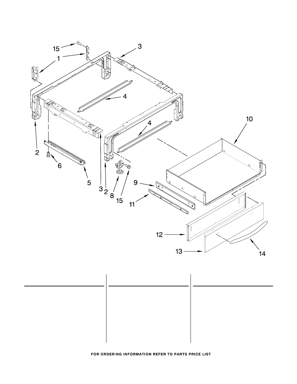 Drawer, Drawer parts | KITCHENAID KESK901SSS06 User Manual | Page 7 / 11