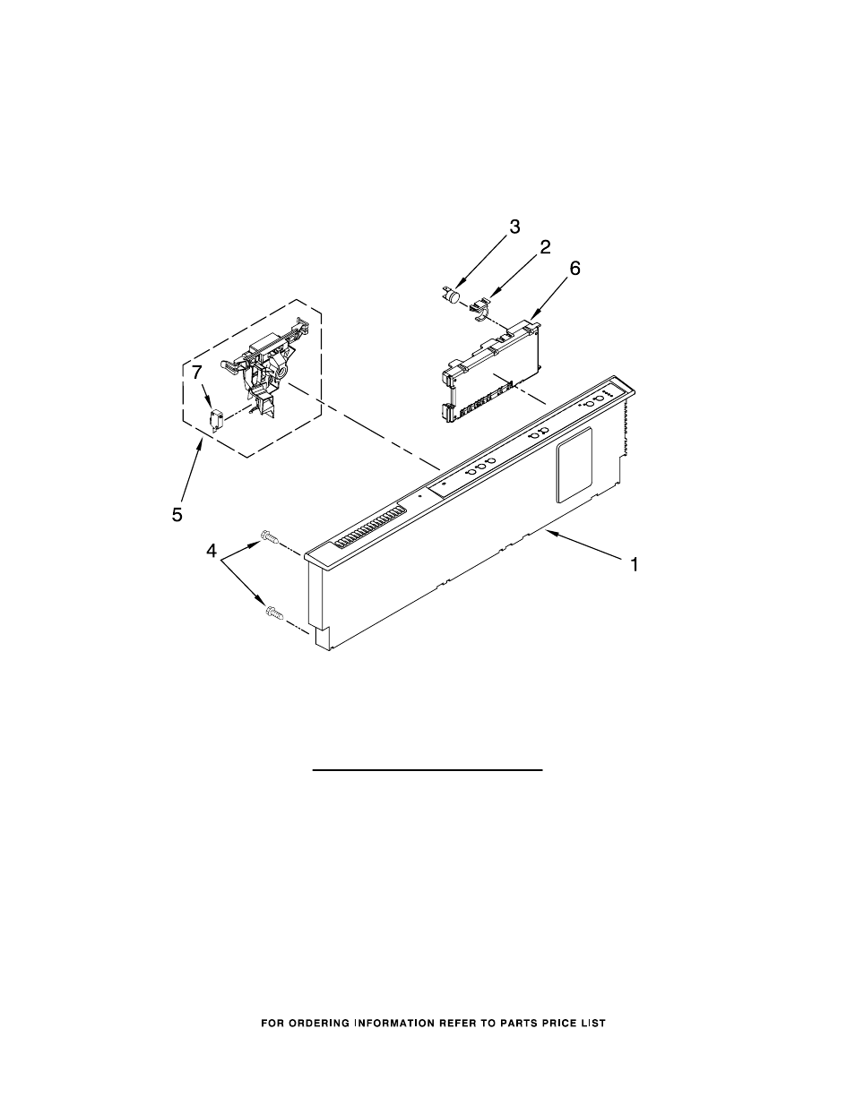 Control panel, Control panel parts, For models: kudc03ftss2 (stainless) | KITCHENAID KUDC03FTSS User Manual | Page 2 / 14