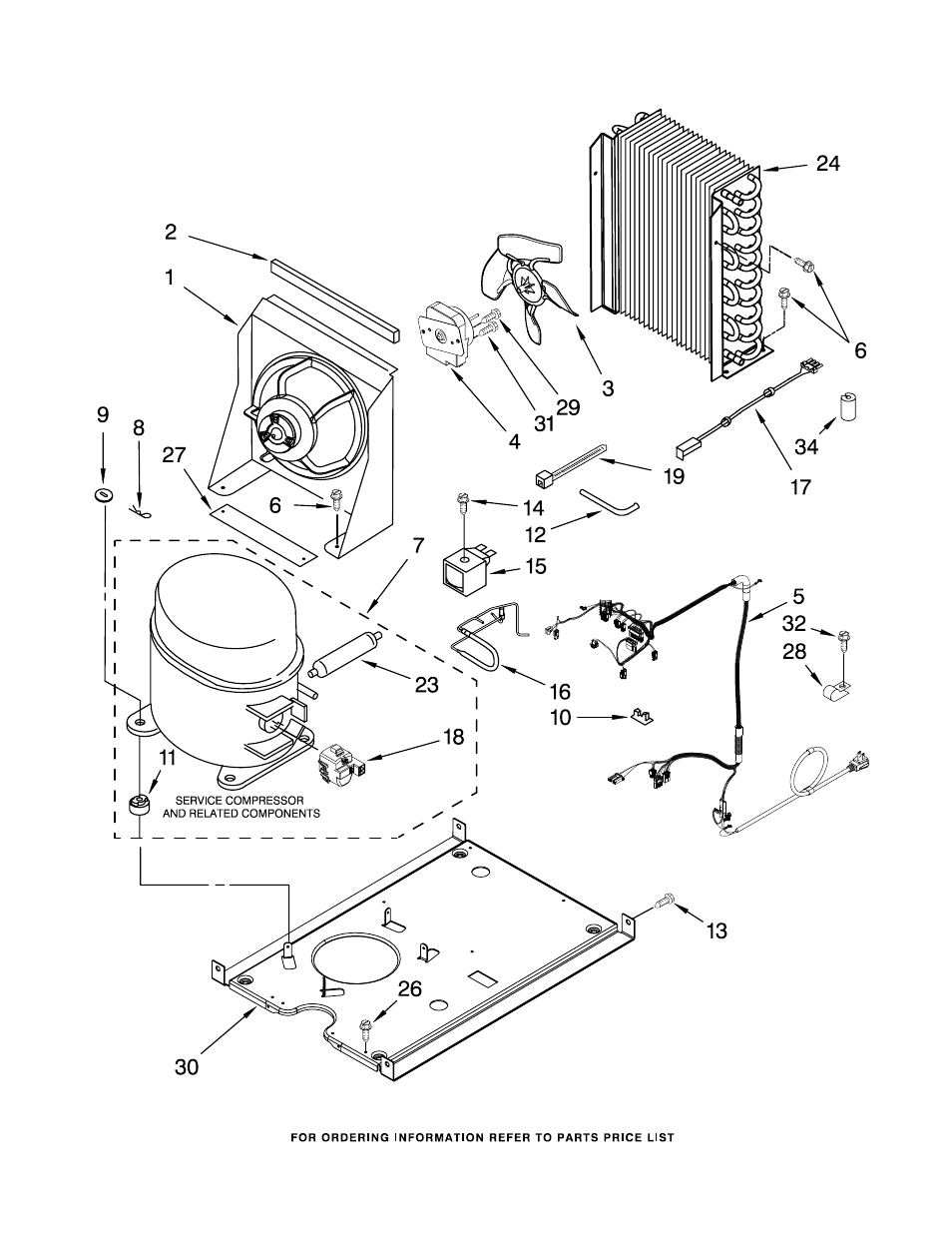 Unit, Unit parts | KITCHENAID KUIO18NNVS1 User Manual | Page 7 / 9