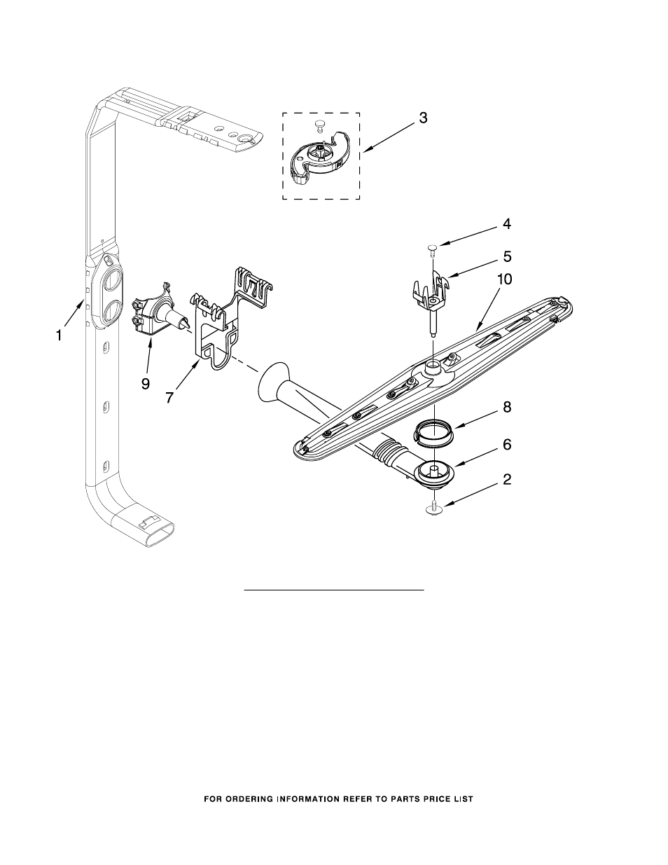Upper wash and rinse, Upper wash and rinse parts, For models: kudc03ftss0 (stainless) | KITCHENAID KUDC03FTSS0 User Manual | Page 12 / 14